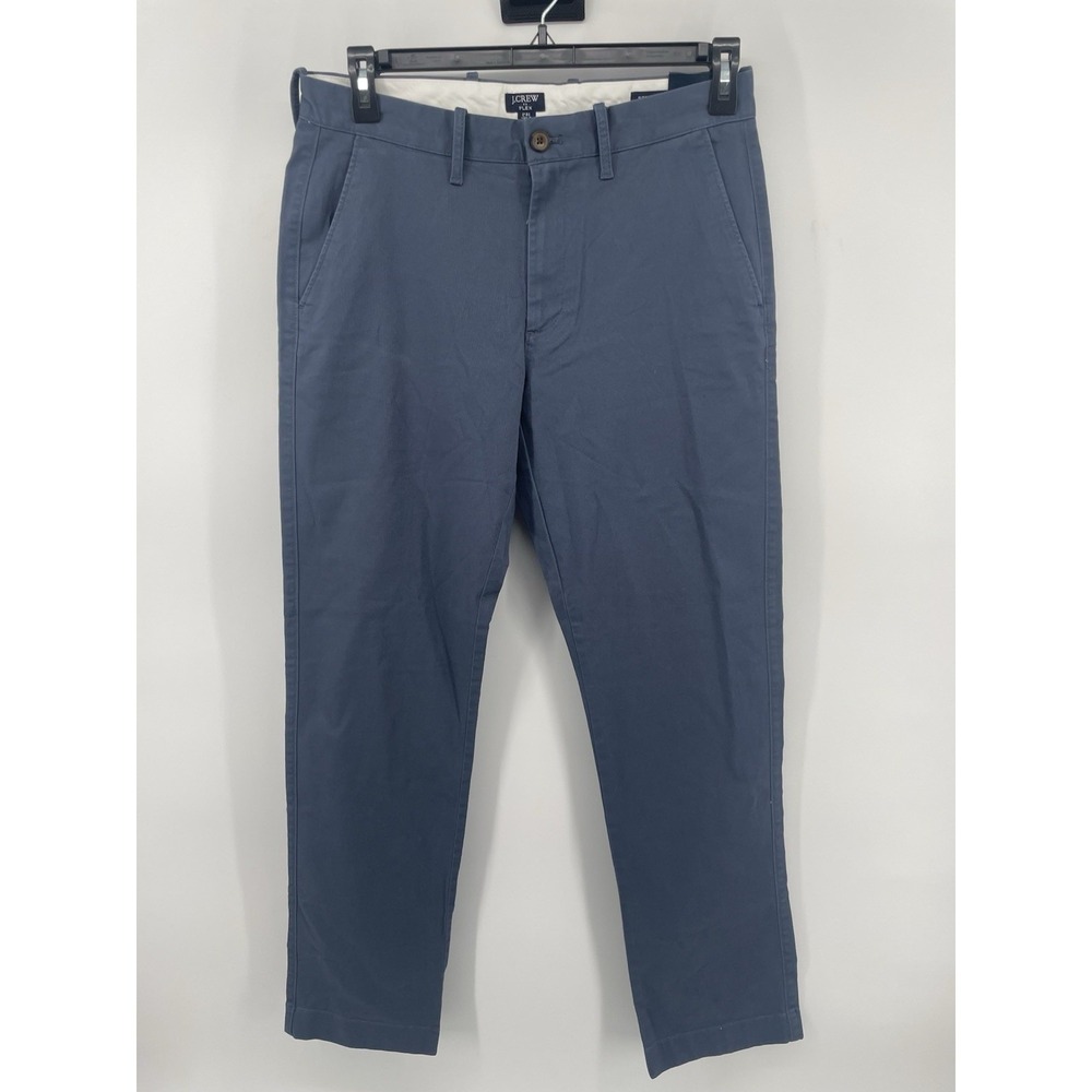 J.Crew Chino Pants Mens 31x32 Blue Flex Straight Fit Preppy Office Classic NWT